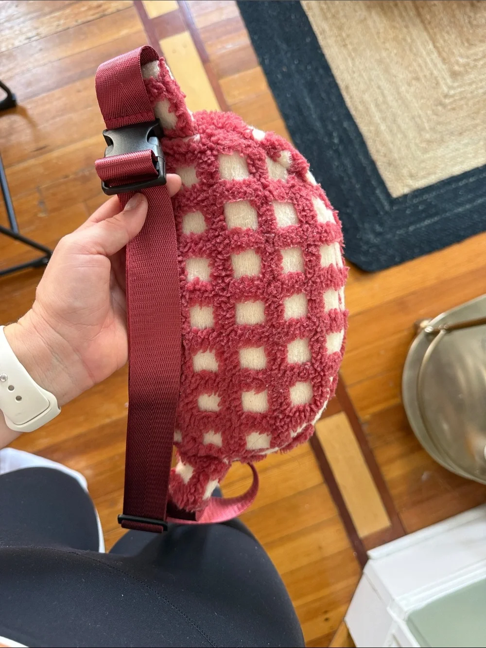Midnight Lunch Signature Red Belt Bag